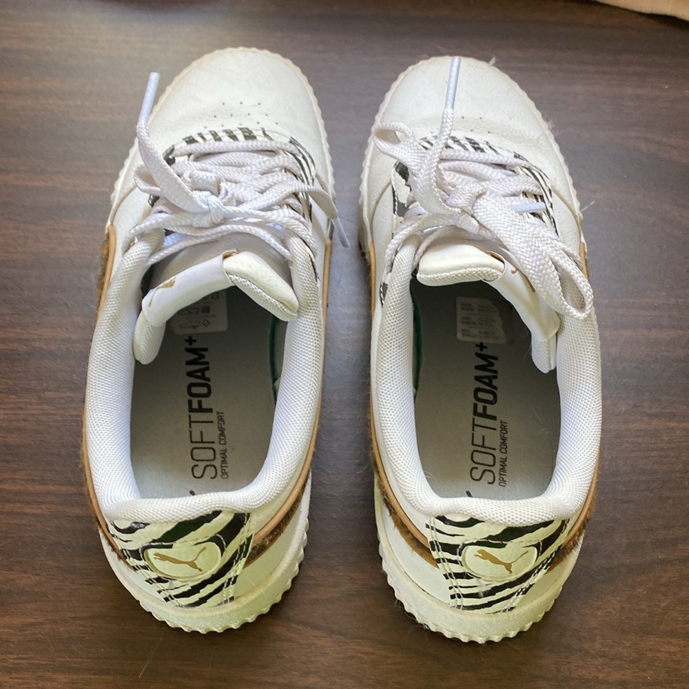 PUMA Woman’s Softfoam+ Optimal Comfort White/Cheetah - Picture 2 of 5